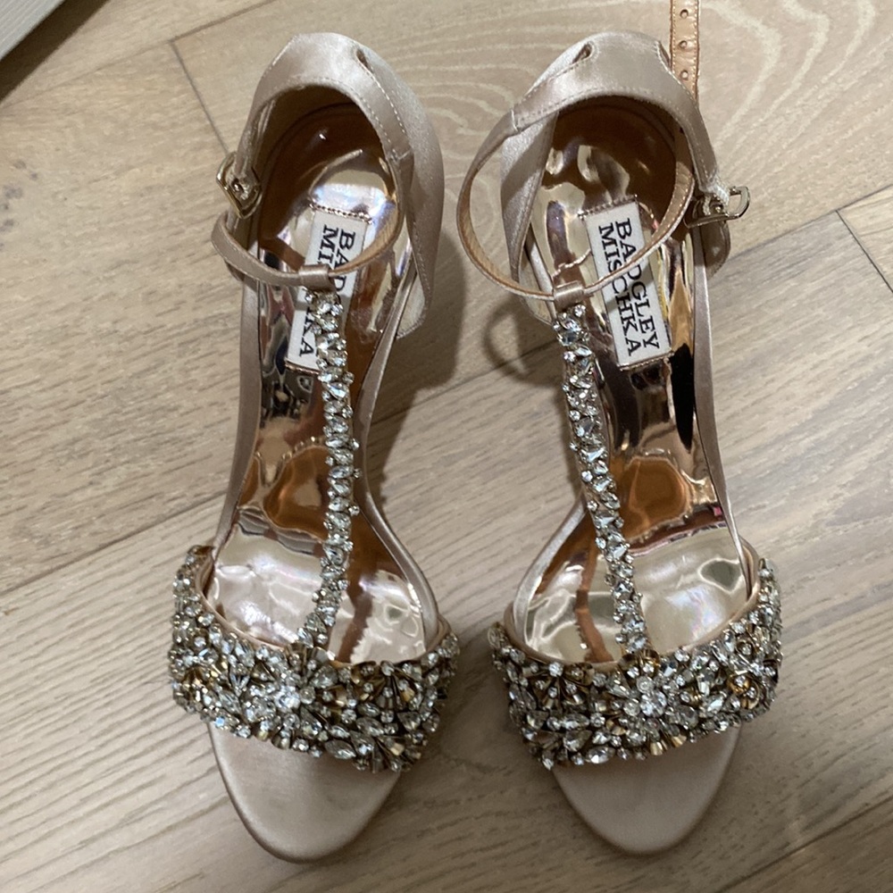 Badgley Mischka shoes Almost new worn one time with box and dust bag
